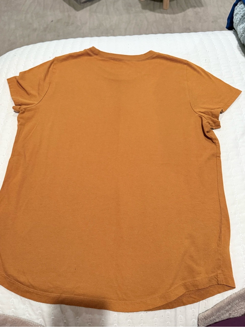 Madewell Crewneck T-Shirt - Burnt Orange Size Small - Picture 2 of 6